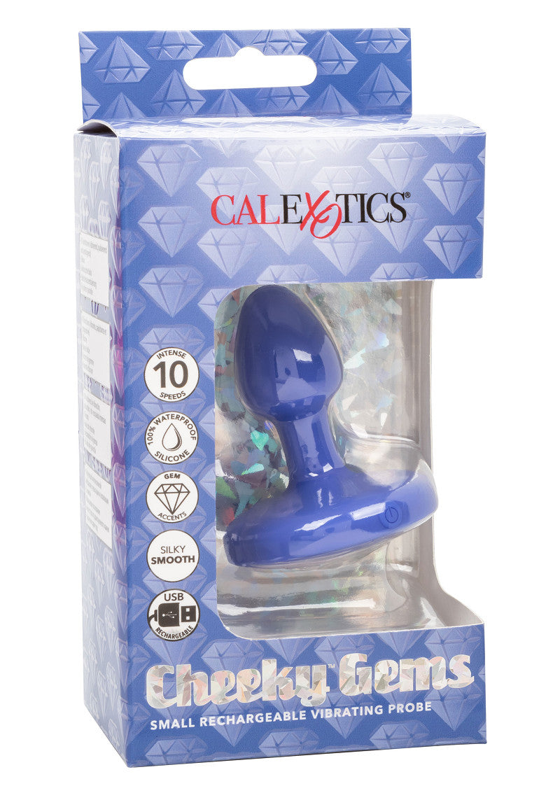 CalExotics Cheeky Gems Small Rechargeable Vibrating Probe