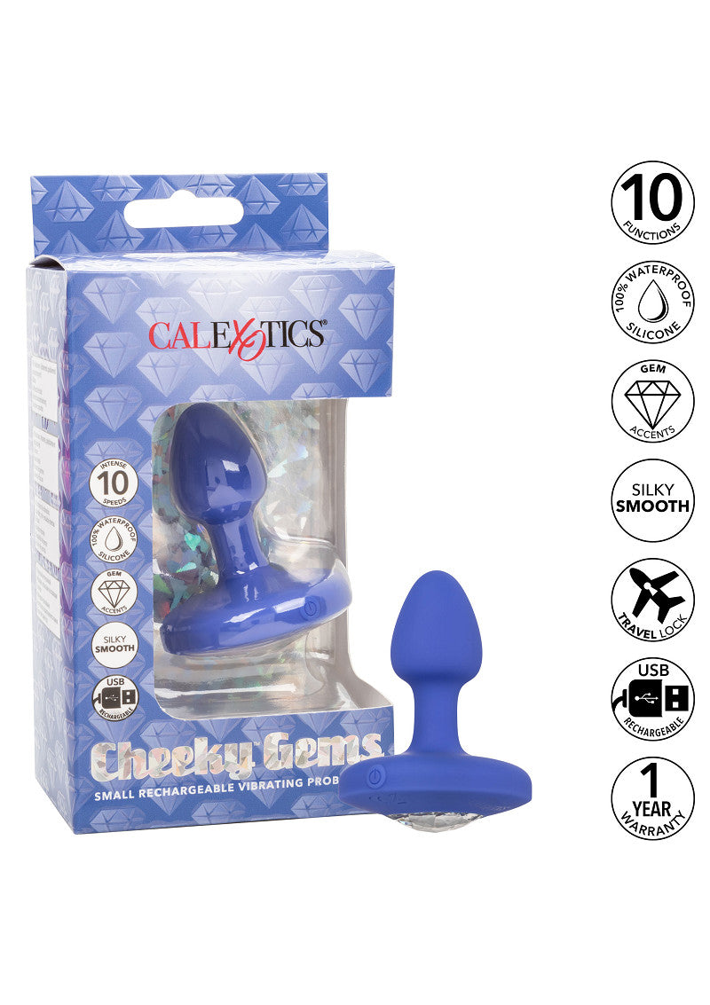 CalExotics Cheeky Gems Small Rechargeable Vibrating Probe