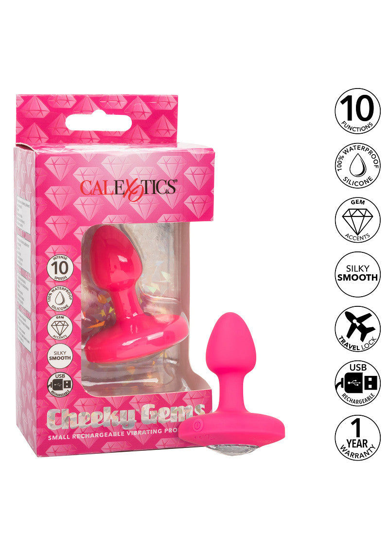 CalExotics Cheeky Gems Small Rechargeable Vibrating Probe