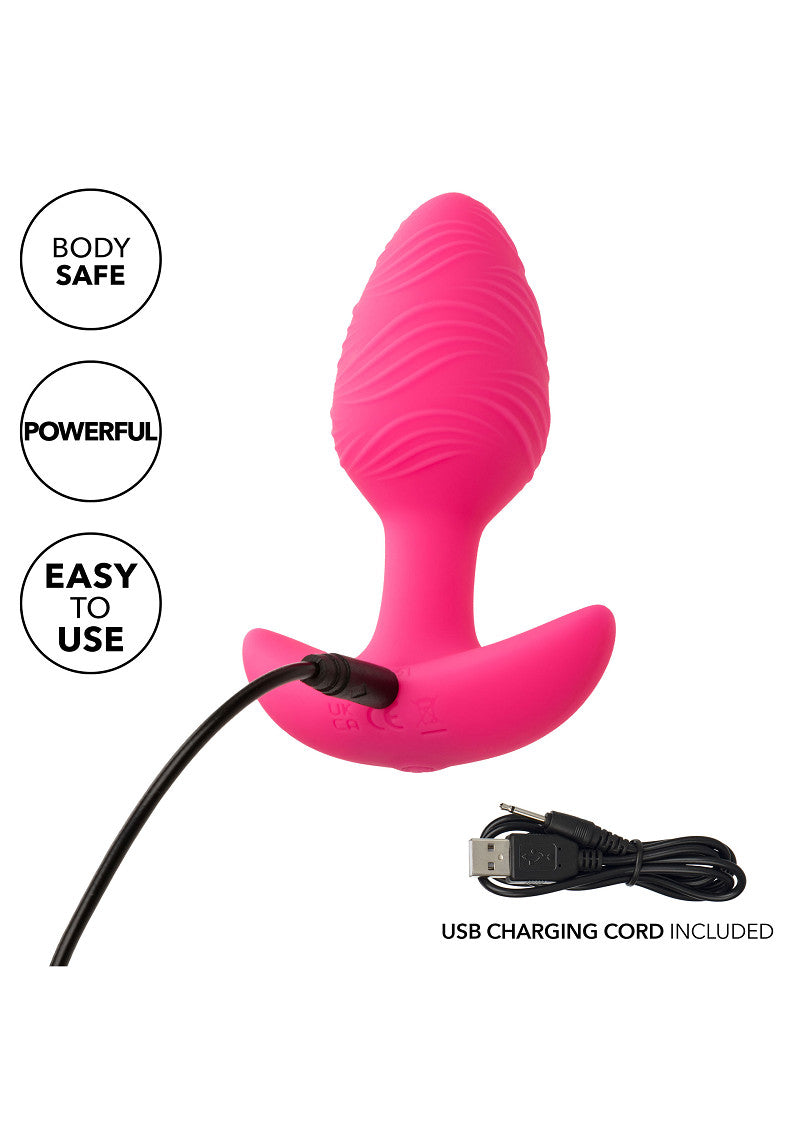 CalExotics Cheeky Vibrating Glow-In-The-Dark Butt Plug Small