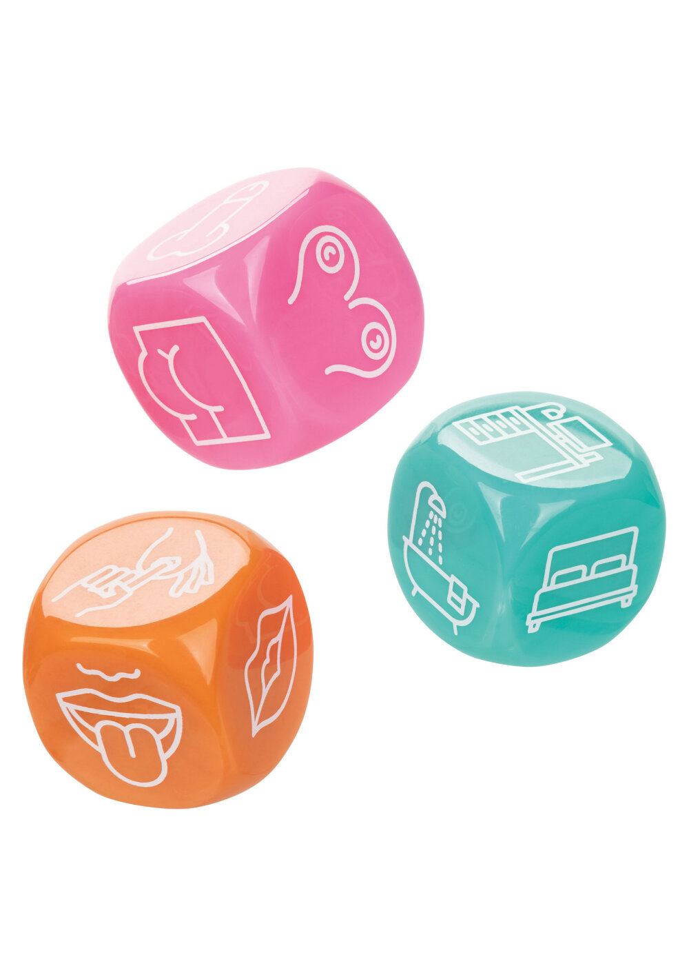 CalExotics Naughty Bits Roll With It Icon-Based Sex Dice Game