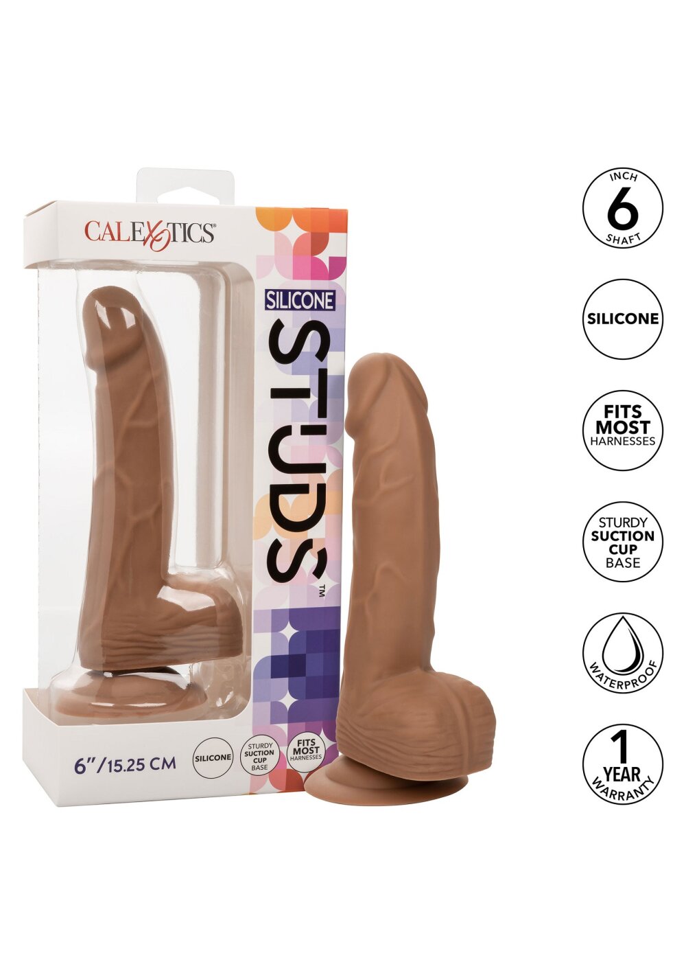 CalExotics Silicone Studs 6'/15.25 cm