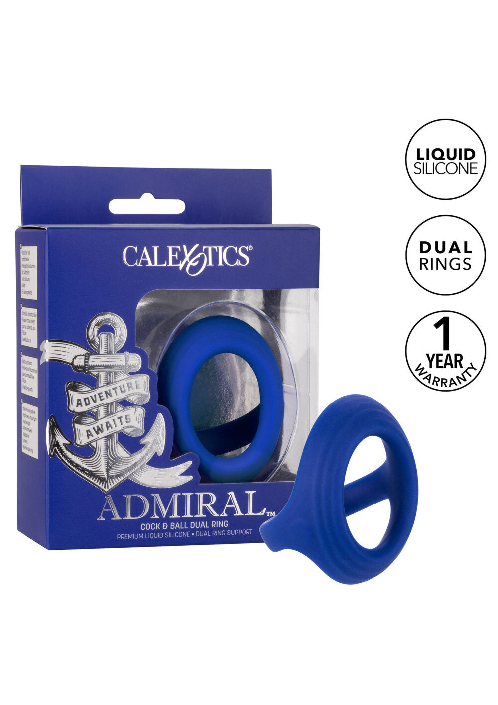 CalExotics Admiral Cock & Ball Dual Ring