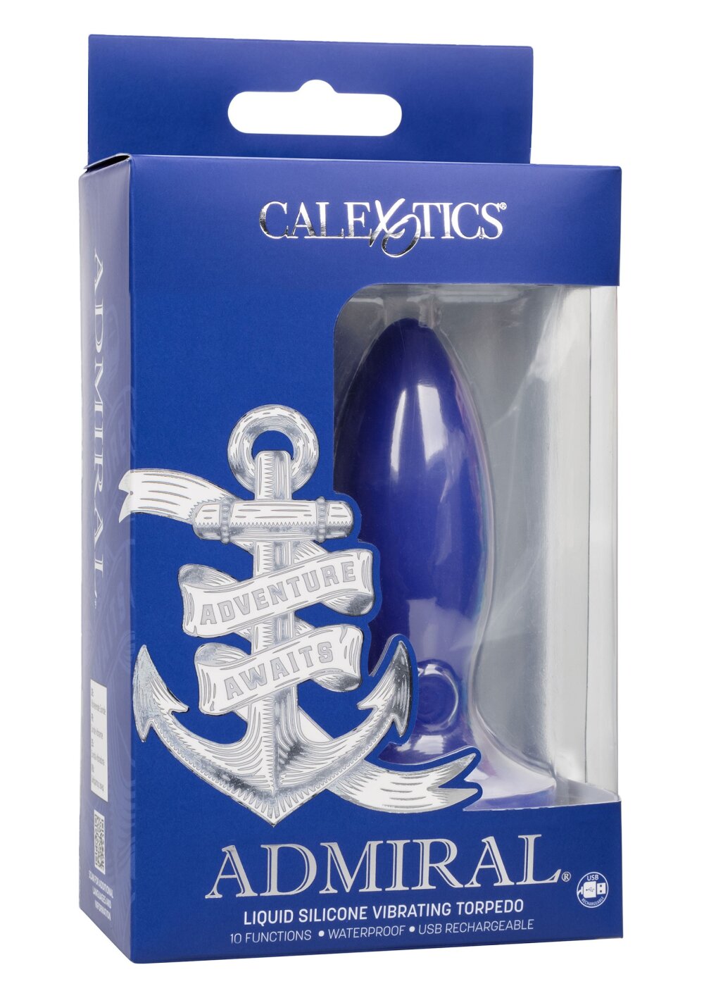 CalExotics Admiral Liquid Silicone Vibrating Torpedo