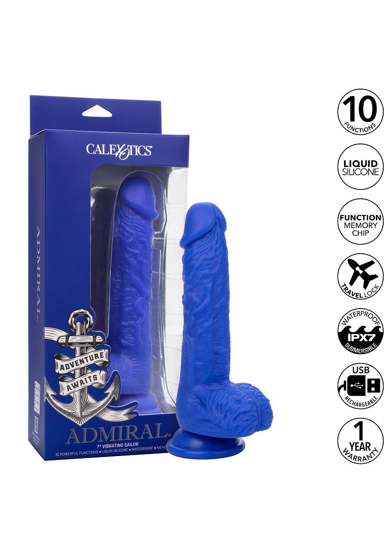 CalExotics Admiral 7” Vibrating Sailor