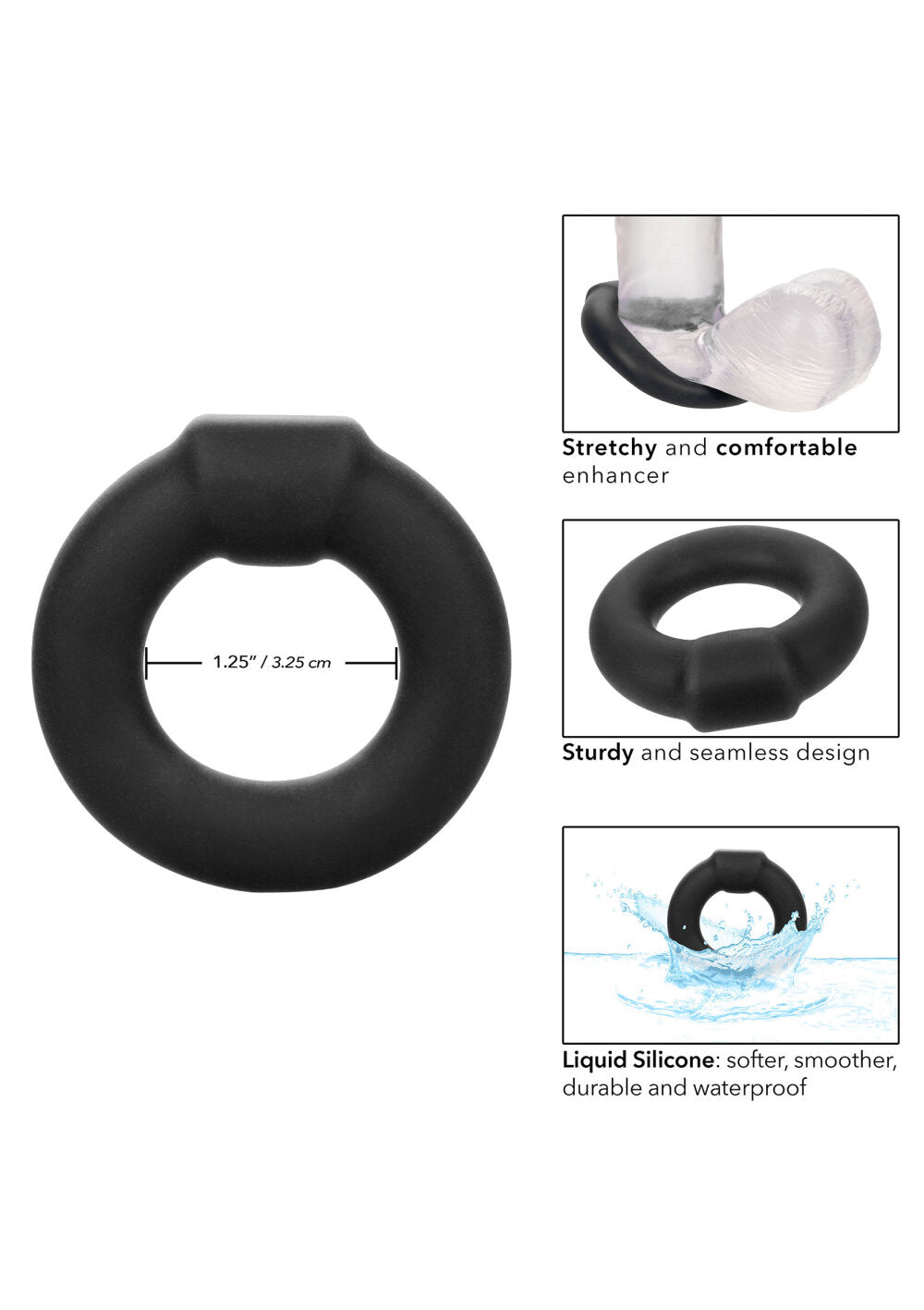 CalExotics Alpha Liquid Silicone Optimum Ring