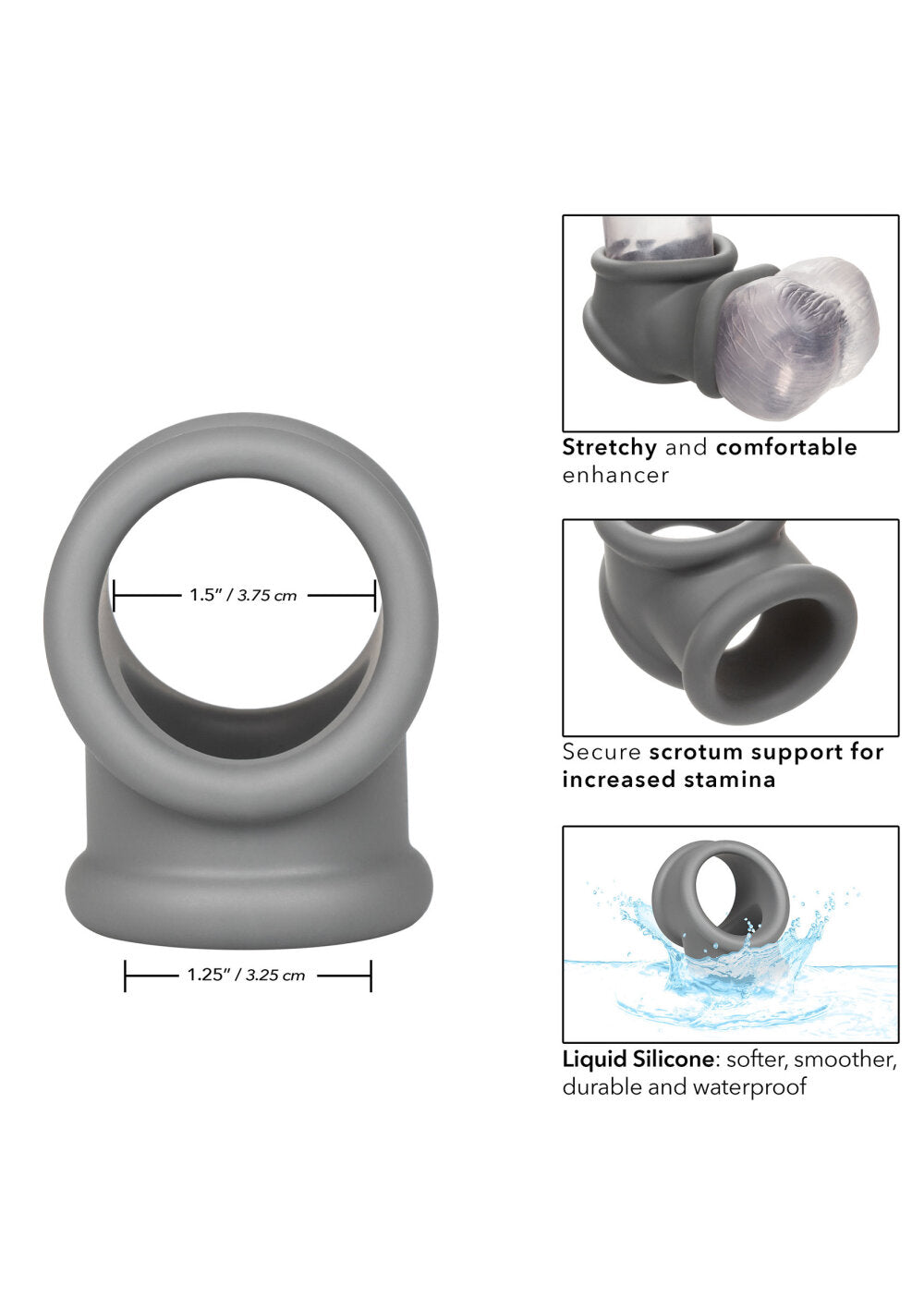 CalExotics Alpha Liquid Silicone Precision Ring