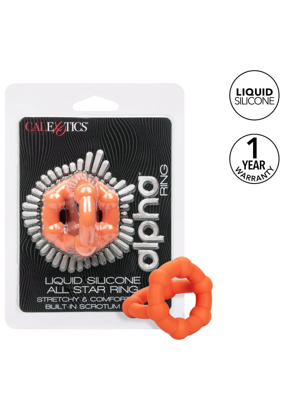 CalExotics Alpha Liquid Silicone All Star Ring