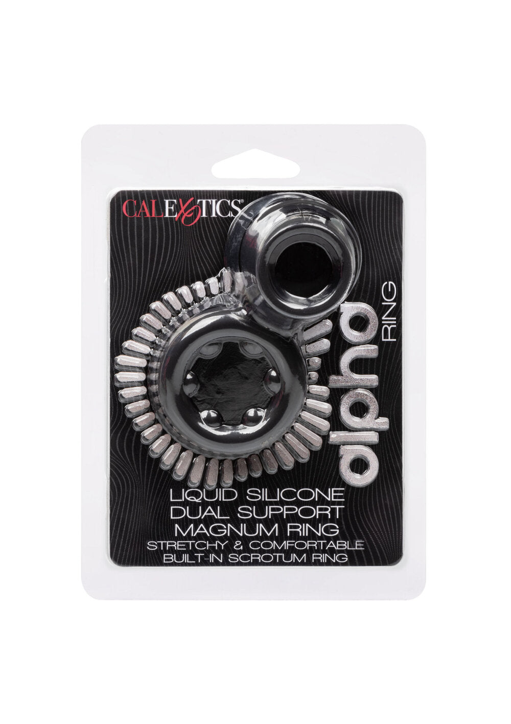 CalExotics Alpha Liquid Silicone Dual Magnum Ring