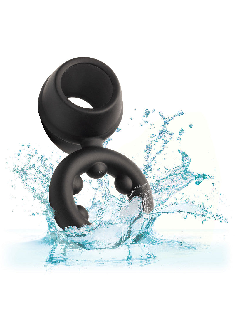 CalExotics Alpha Liquid Silicone Dual Magnum Ring