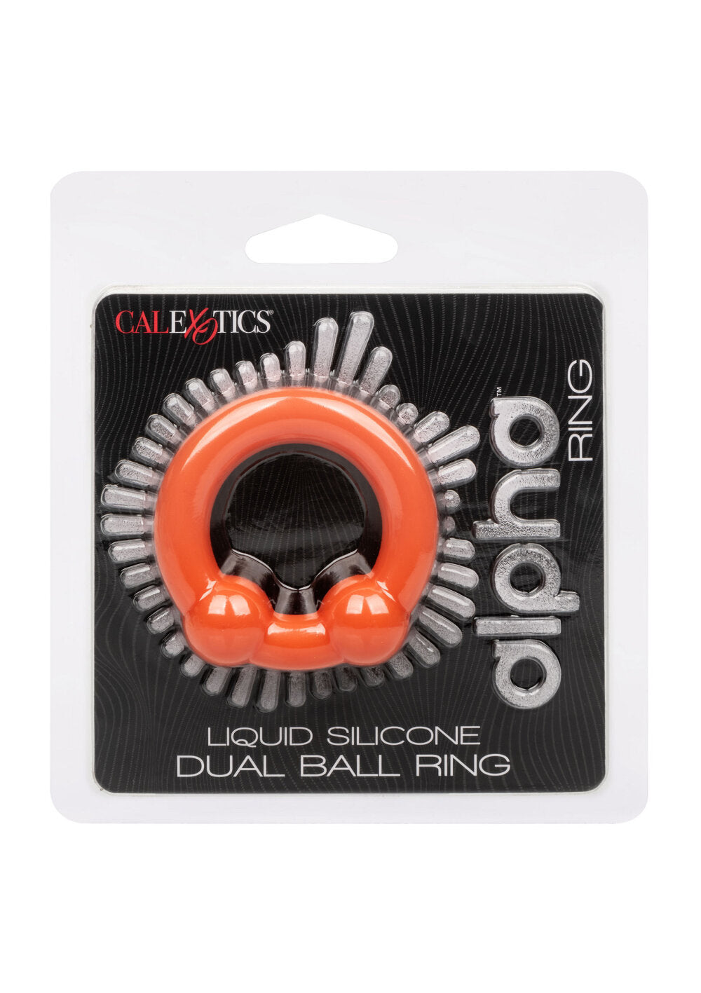 CalExotics Alpha Liquid Silicone Dual Ball Ring