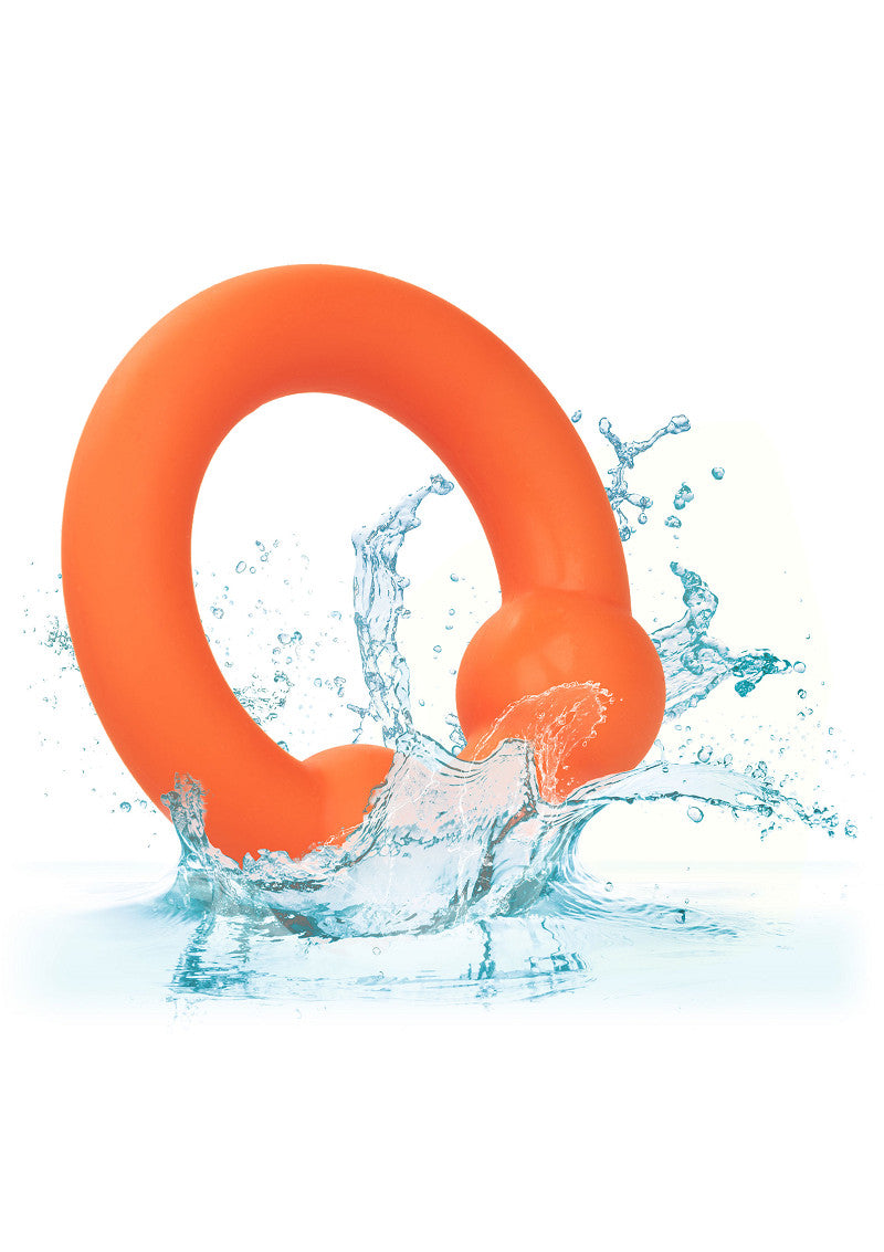 CalExotics Alpha Liquid Silicone Dual Ball Ring