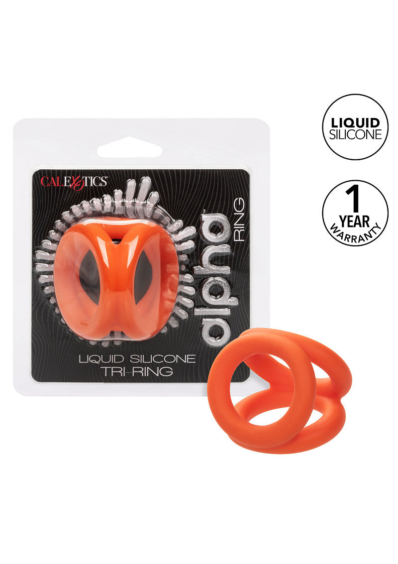 CalExotics Alpha Liquid Silicone Tri-Ring