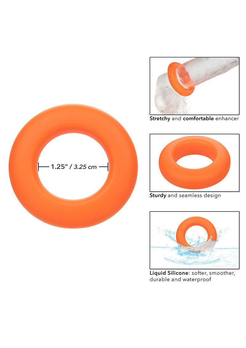 CalExotics Alpha Liquid Silicone Prolong Large Ring