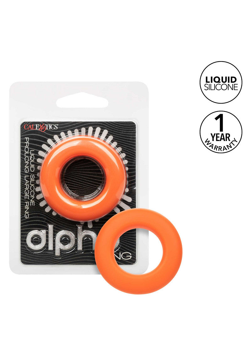 CalExotics Alpha Liquid Silicone Prolong Large Ring