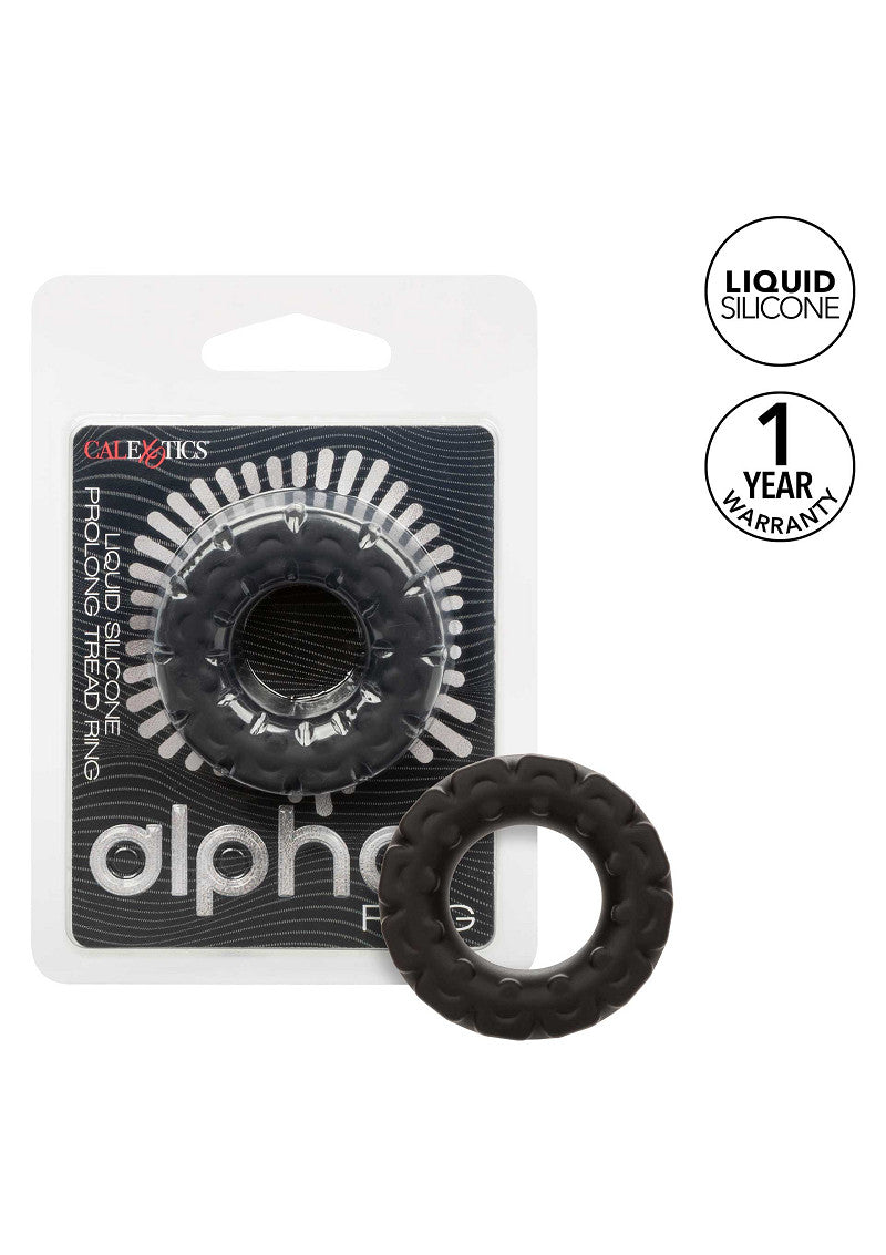 CalExotics Alpha Liquid Silicone Prolong Tread Ring