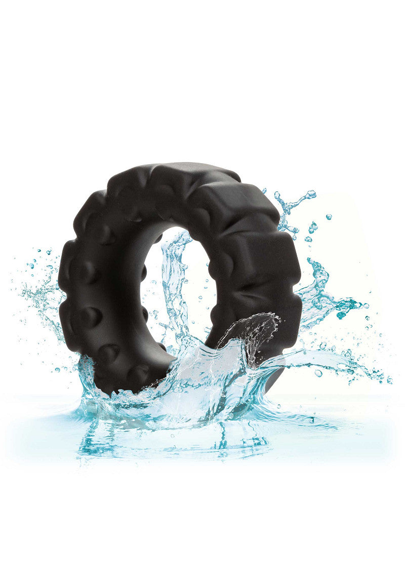 CalExotics Alpha Liquid Silicone Prolong Tread Ring