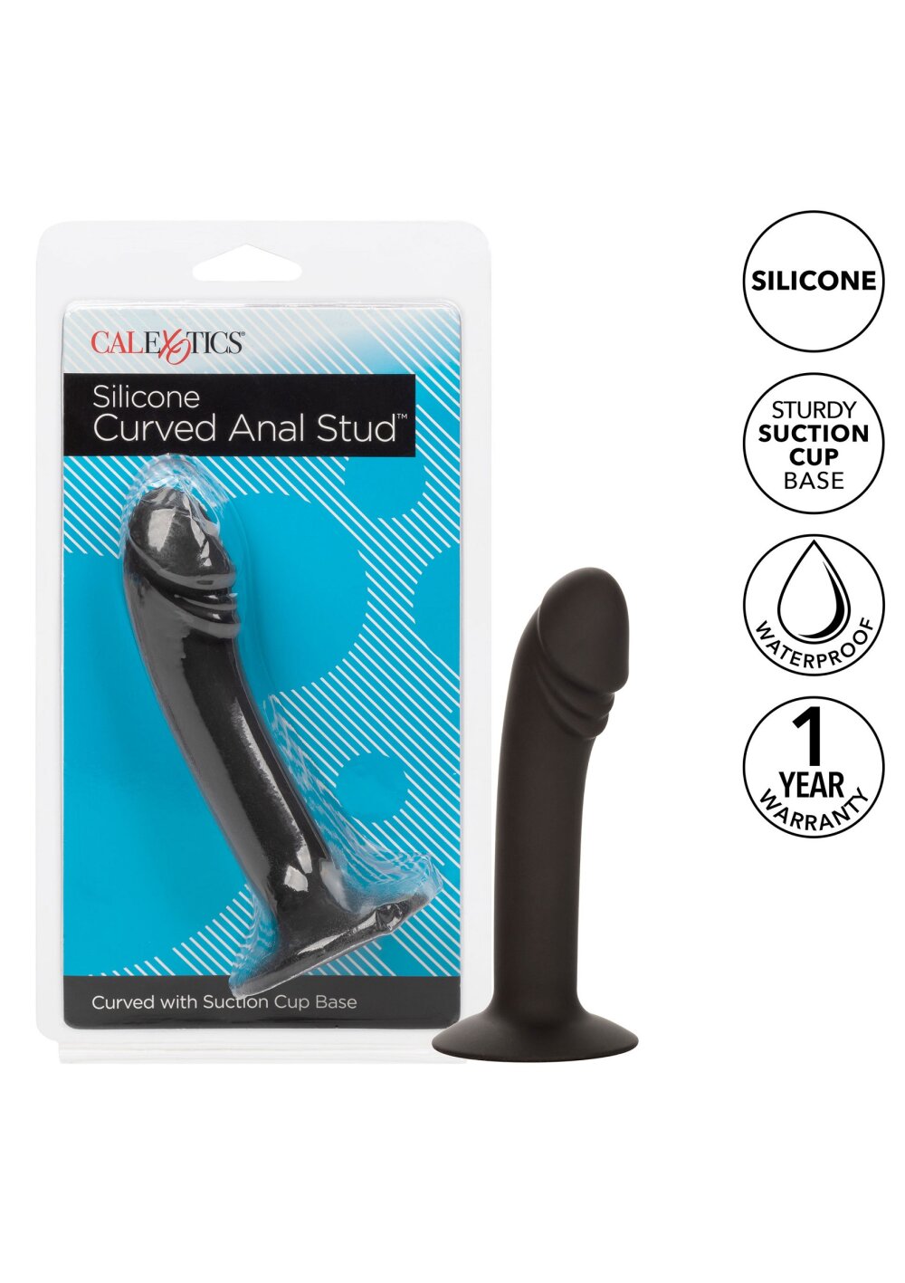 CalExotics Silicone Curved Anal Stud