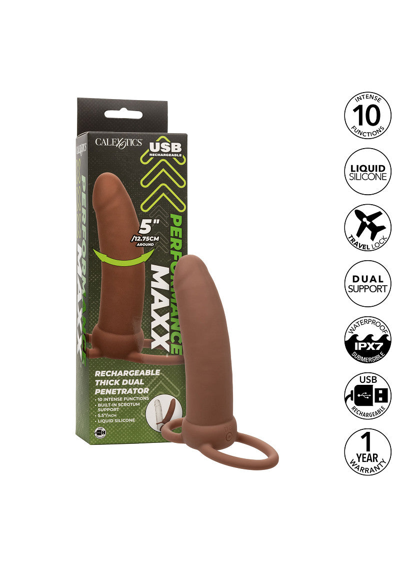 CalExotics Performance Maxx Rechargeable Thick Dual Penetrator