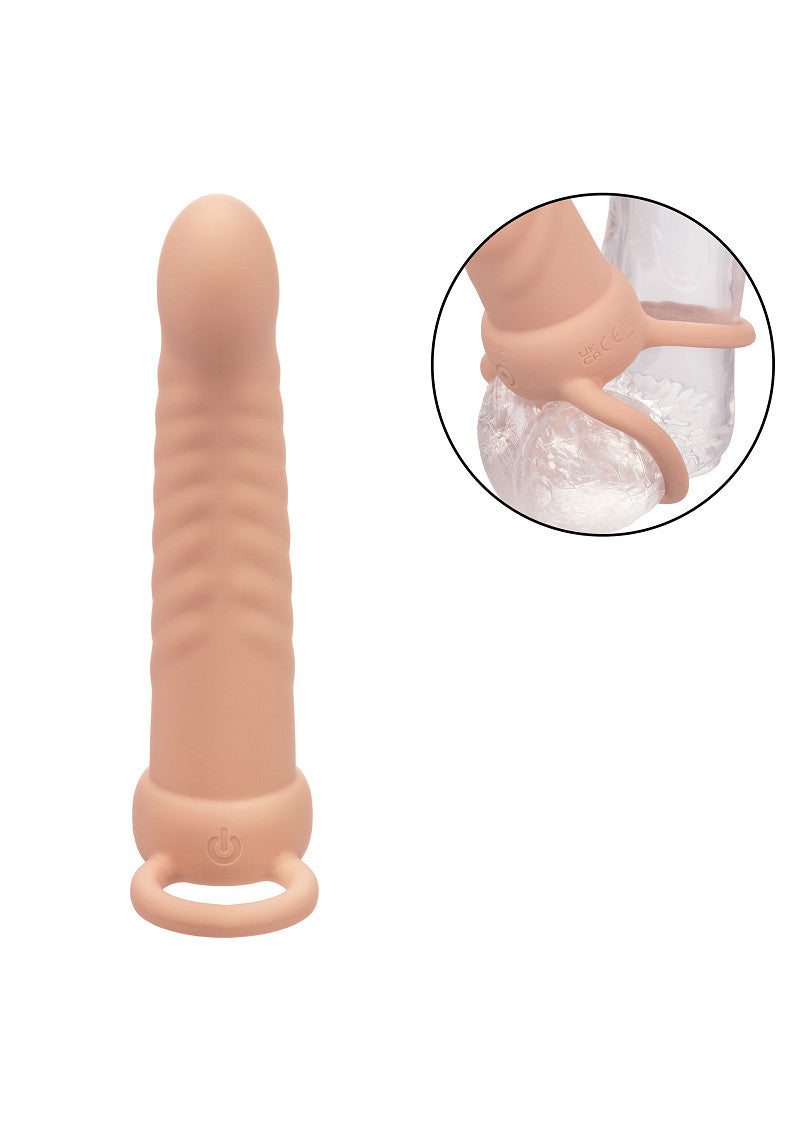 CalExotics Performance Maxx Rechargeable Ribbed Dual Penetrator