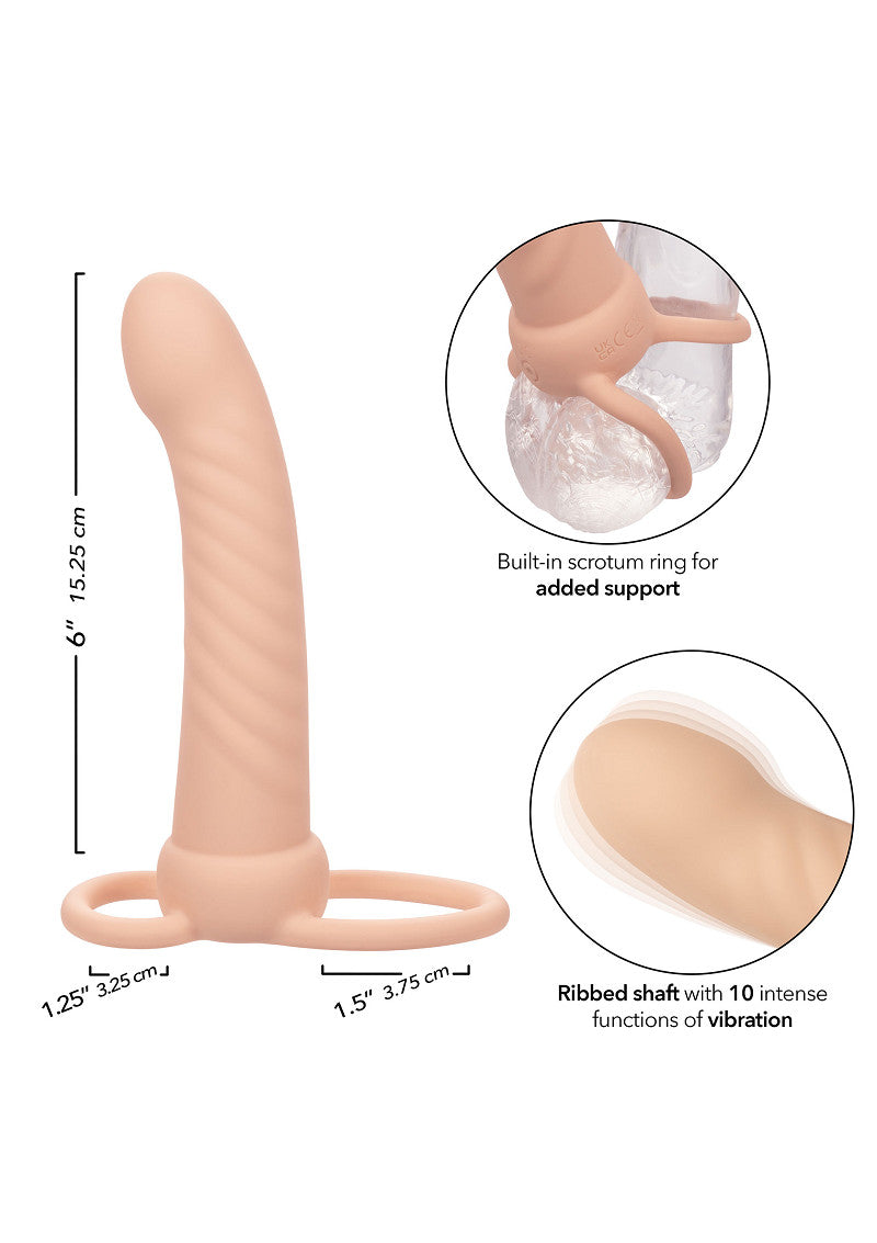 CalExotics Performance Maxx Rechargeable Ribbed Dual Penetrator