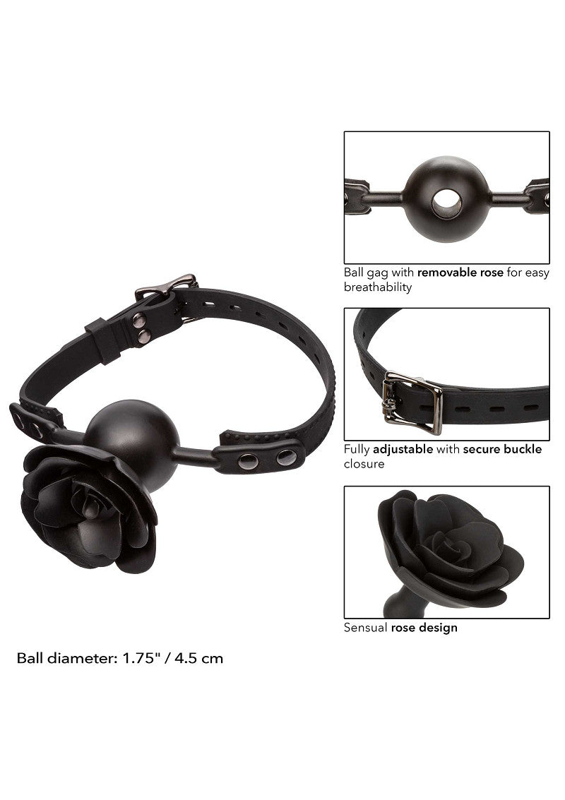 CalExotics Forbidden Removable Rose Gag