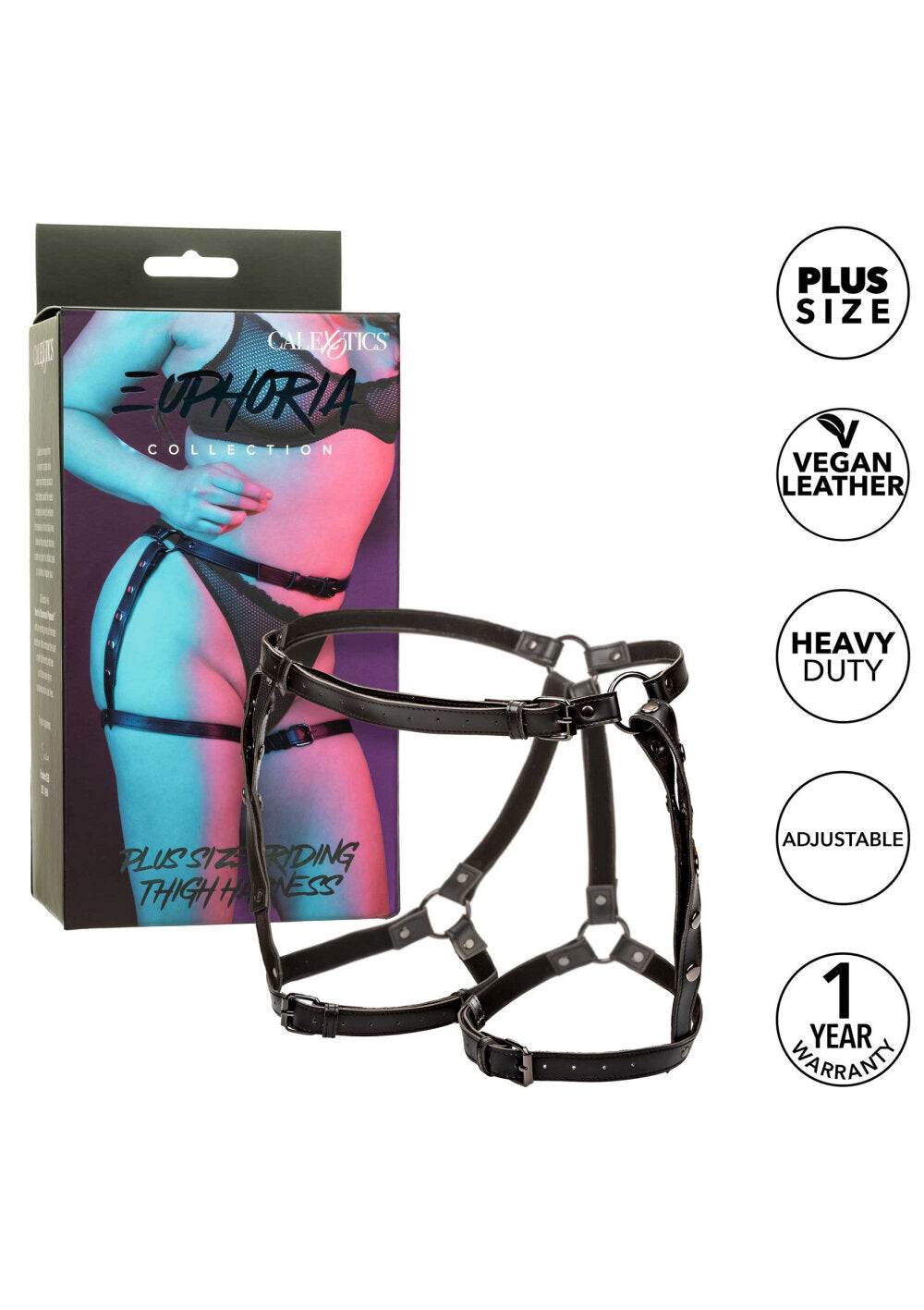 CalExotics Euphoria Collection Plus Size Riding Thigh Harness