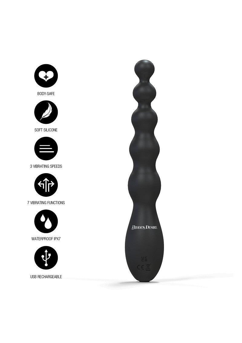 Hidden Desire Extreme Beaded Anal Power Vibrator