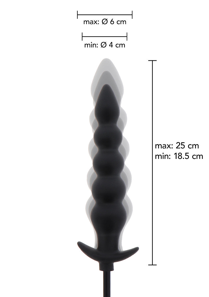 Hidden Desire Extreme Inflatable Ribbed Plug - Advanced