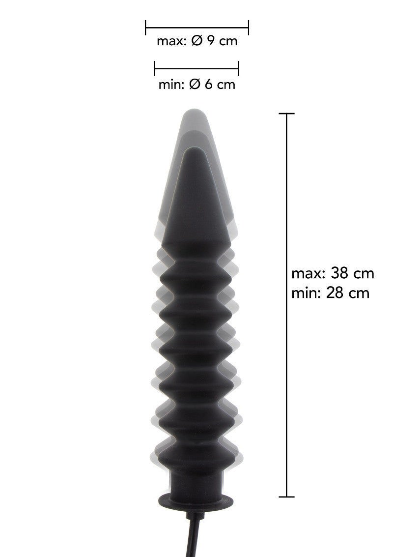 Hidden Desire Extreme Inflatable Ribbed Plug - Expert