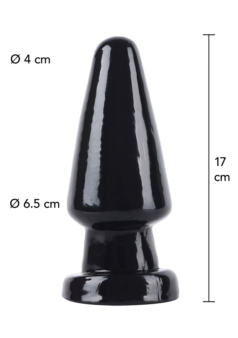 Hidden Desire Extreme Buttplug Cone Head Large 17cm