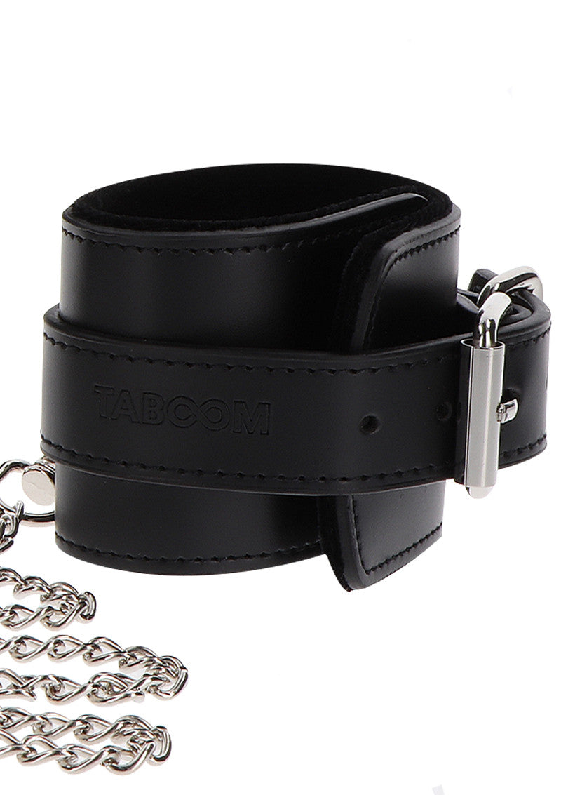 Taboom Bondage Essentials Heavy Collar and Wrist Cuffs