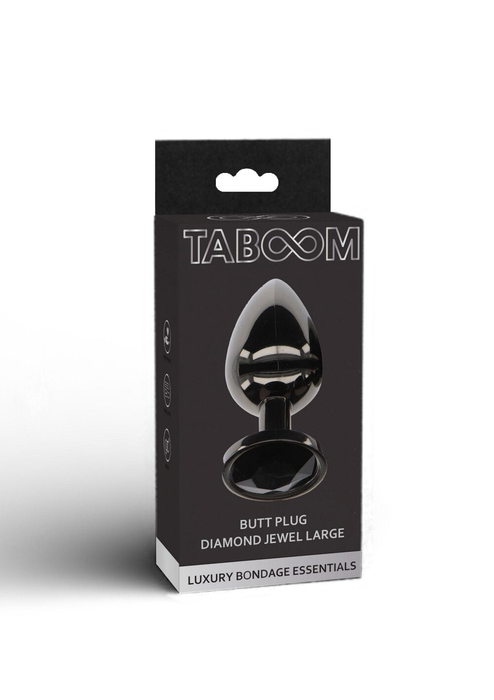 Taboom Bondage Essentials Butt Plug With Diamond Jewel L