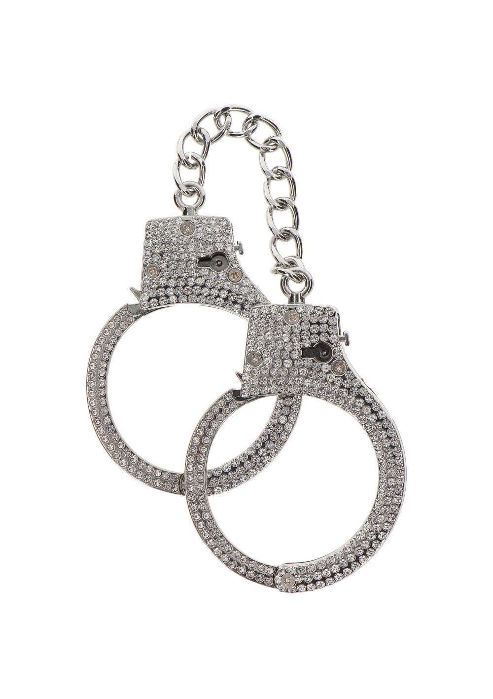 Taboom Bondage Essentials Diamond Wrist Cuffs Silver