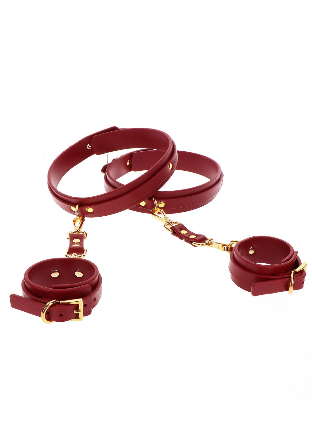 Taboom Bondage in Luxury Wrist To Thigh Cuff Set