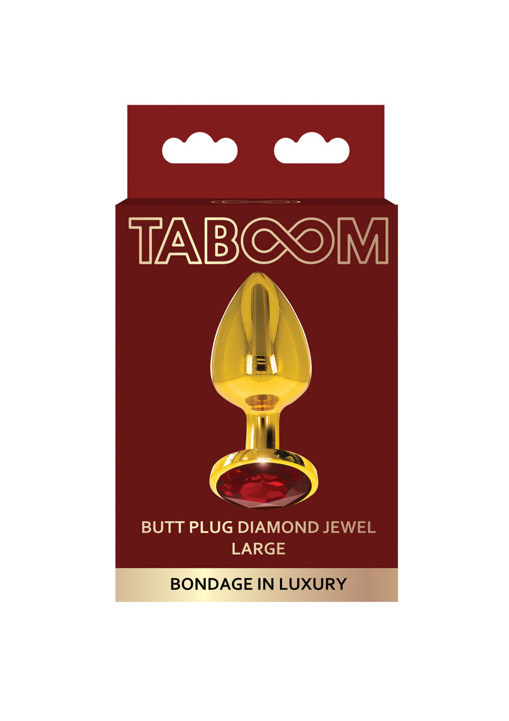 Taboom Bondage in Luxury Butt Plug With Diamond Jewel L