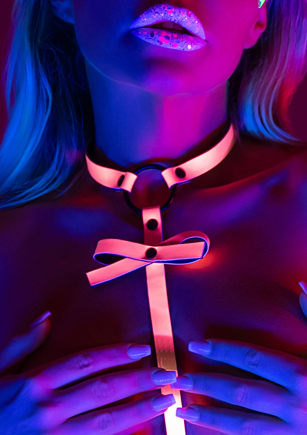 Taboom Glow In The Dark Seductive Harness with Bow