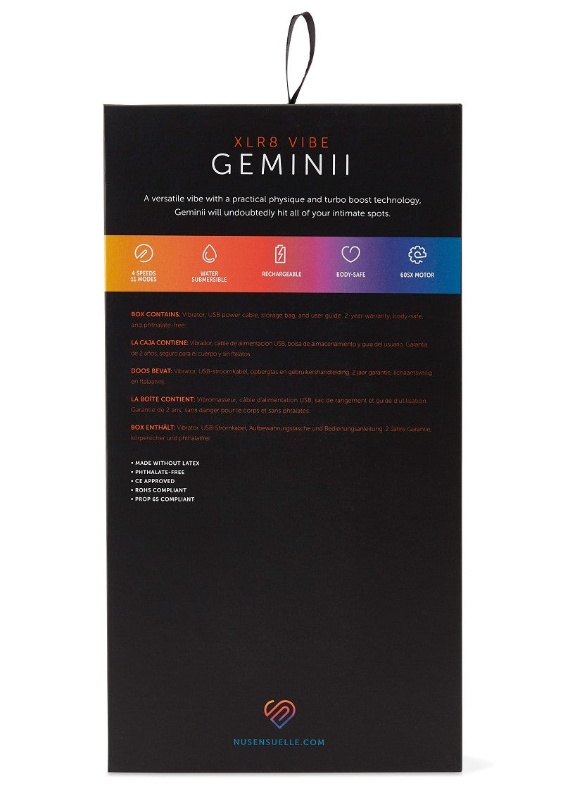 Nu Sensuelle Geminii XLR8 Vibe