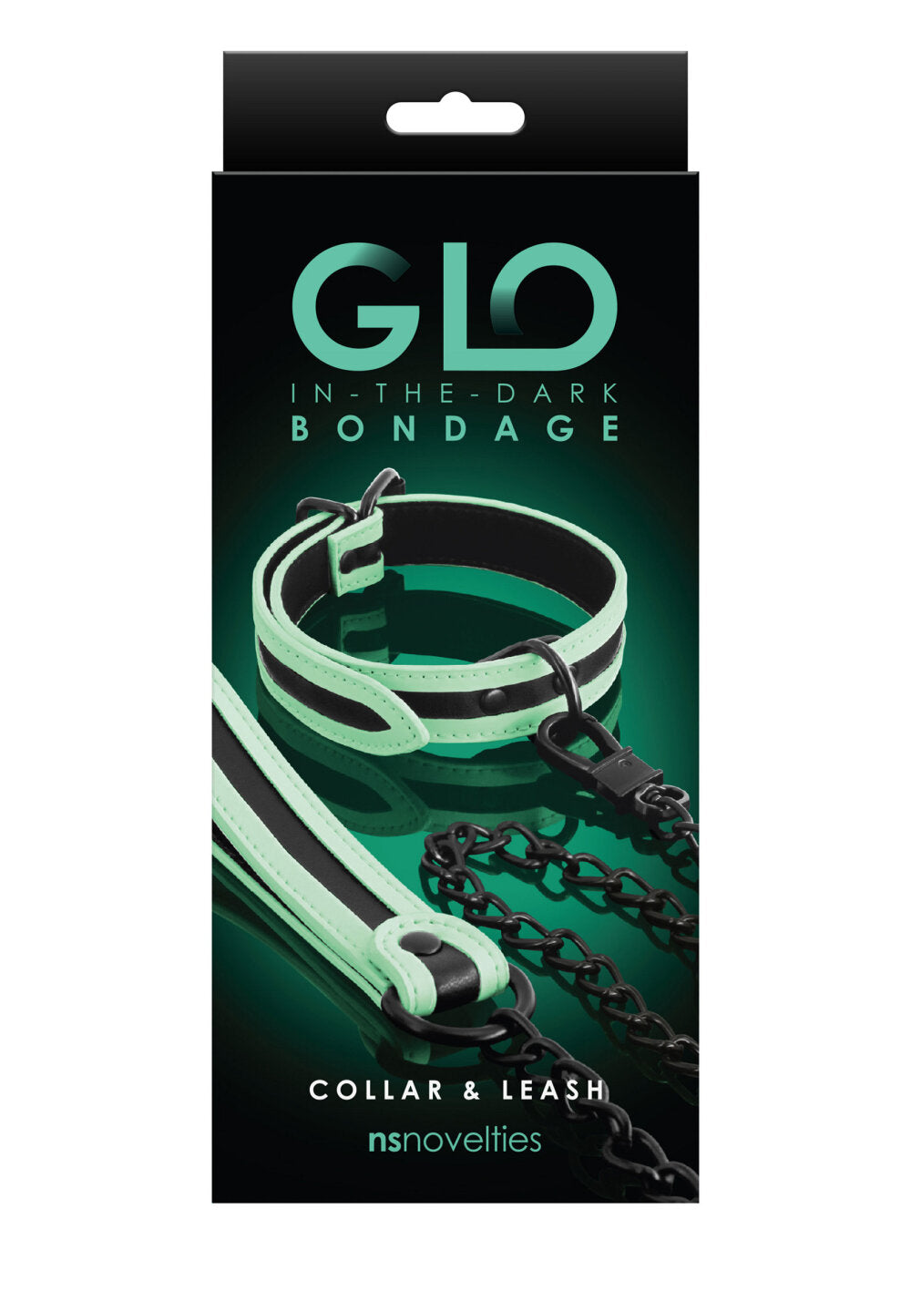 NS Novelties GLO Bondage Collar and Leash