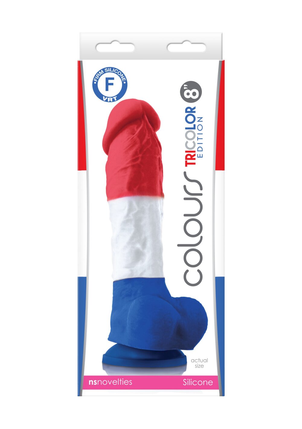 NS Novelties Tricolor Dildo 8'