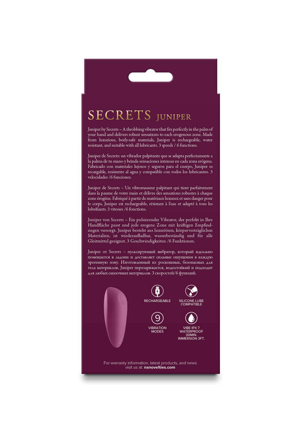 NS Novelties Secrets Juniper