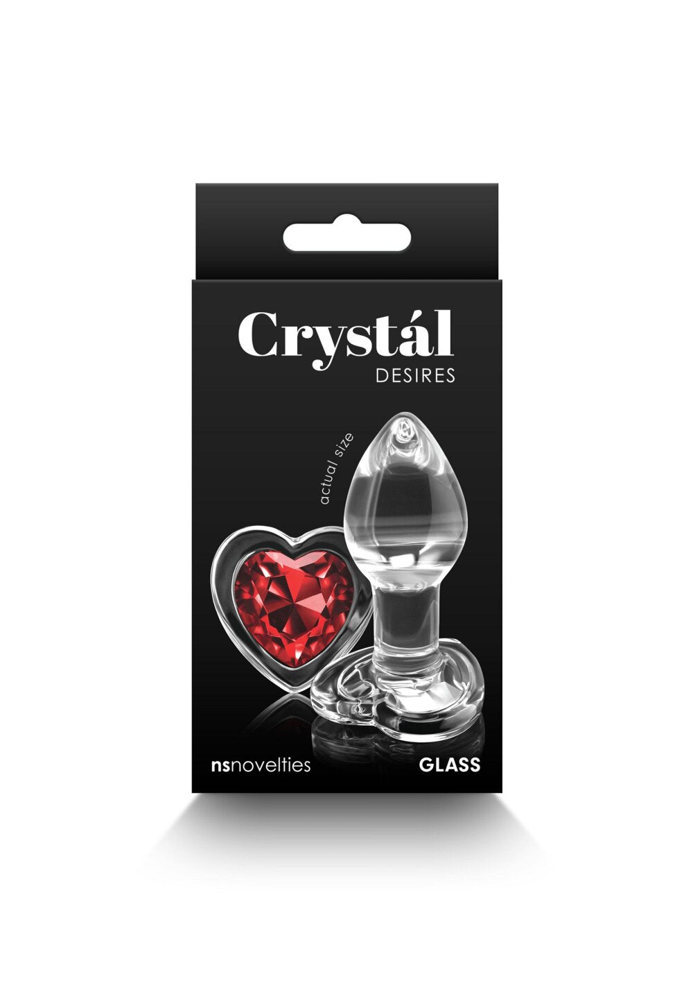 NS Novelties Crystal Desires Red Heart Small