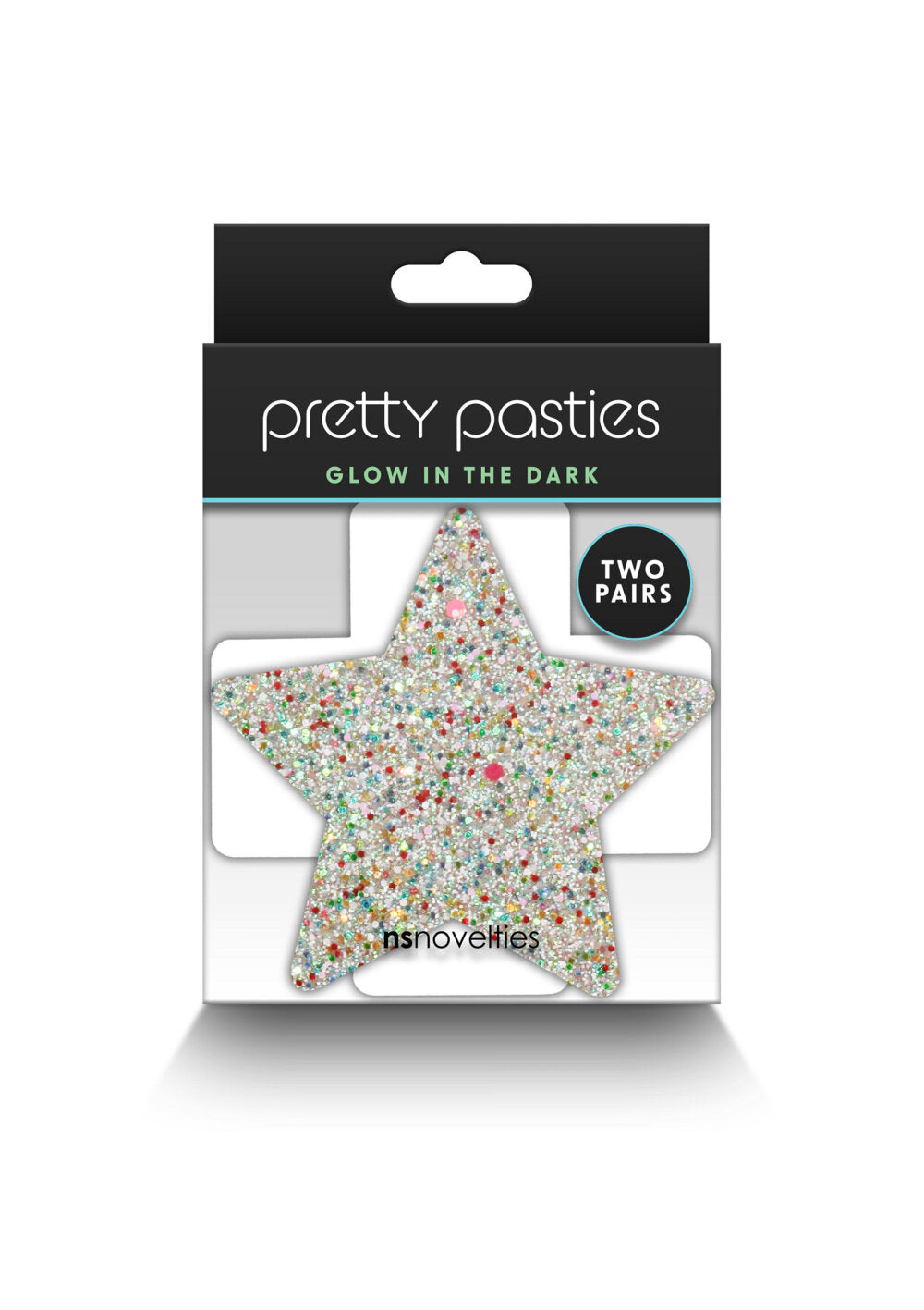 NS Novelties Pretty Pasties Star & Cross Glow 2 Pair