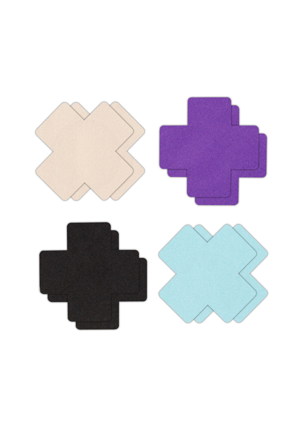 NS Novelties Pretty Pasties Cross I Assorted 4 Pair