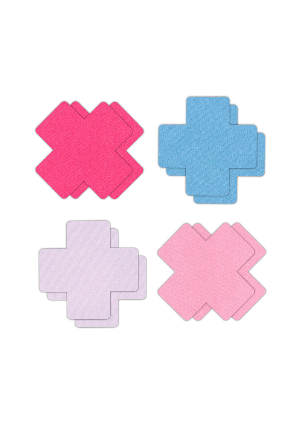 NS Novelties Pretty Pasties Cross II Assorted 4 Pair