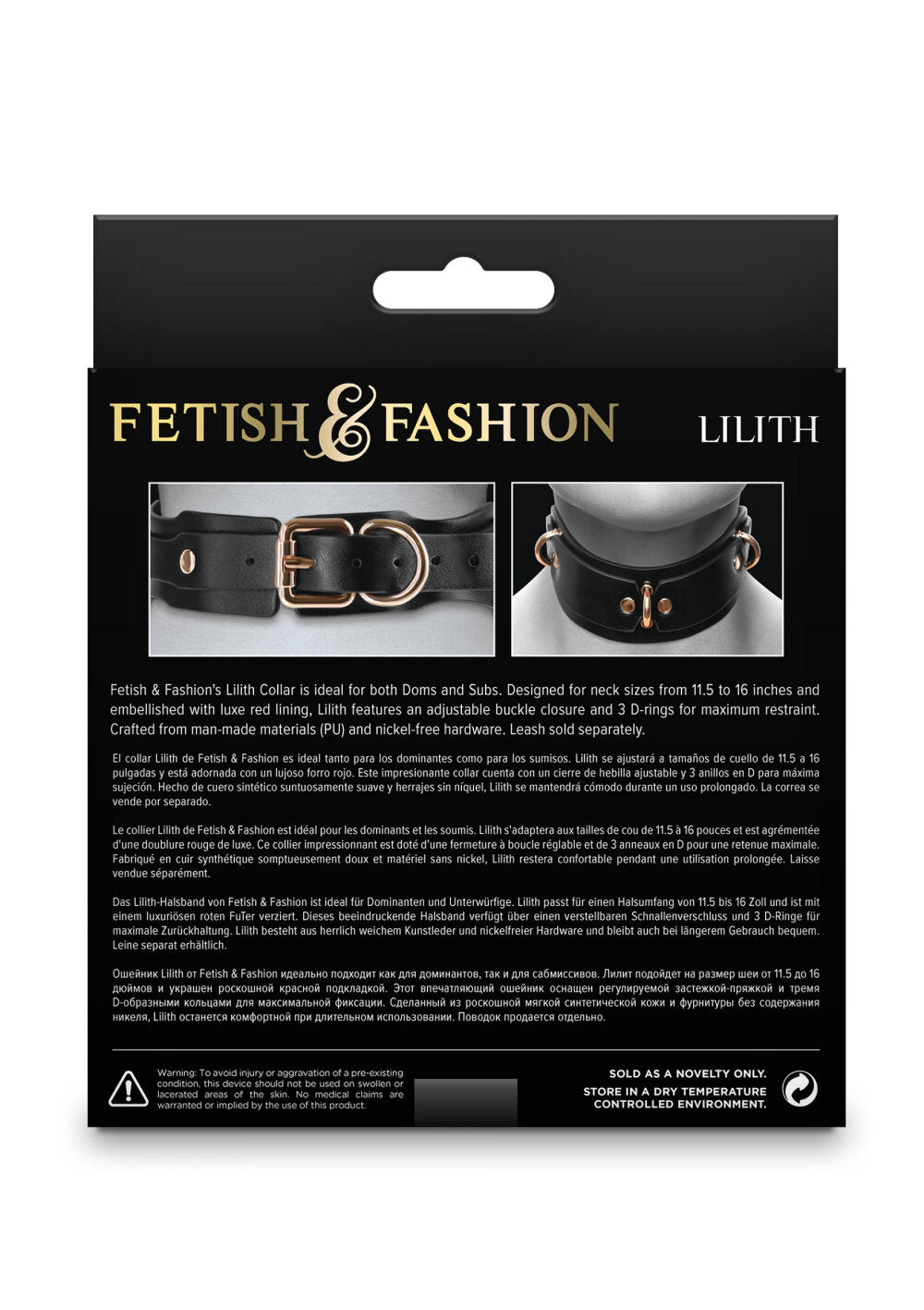 NS Novelties Fetish & Fashion Lilith Collar