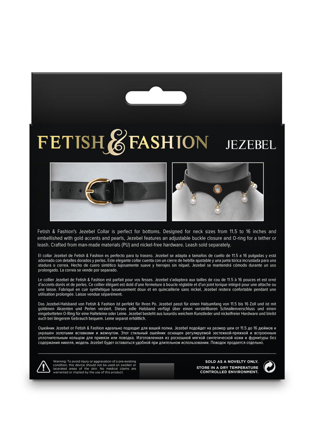 NS Novelties Fetish & Fashion Jezebel Collar