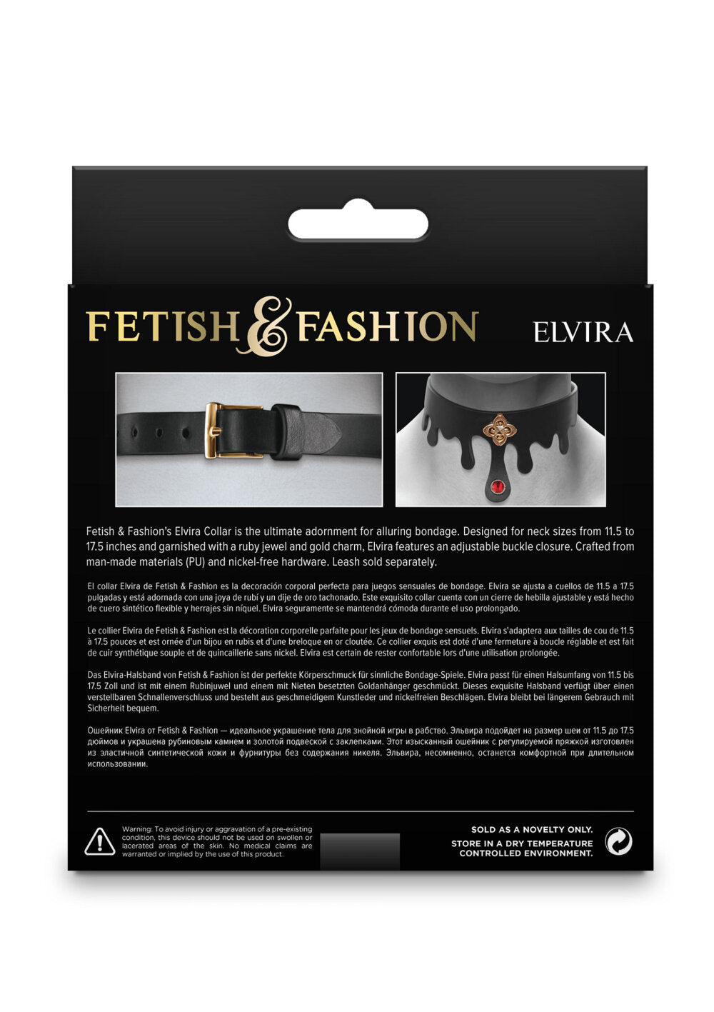 NS Novelties Fetish & Fashion Elvira Collar