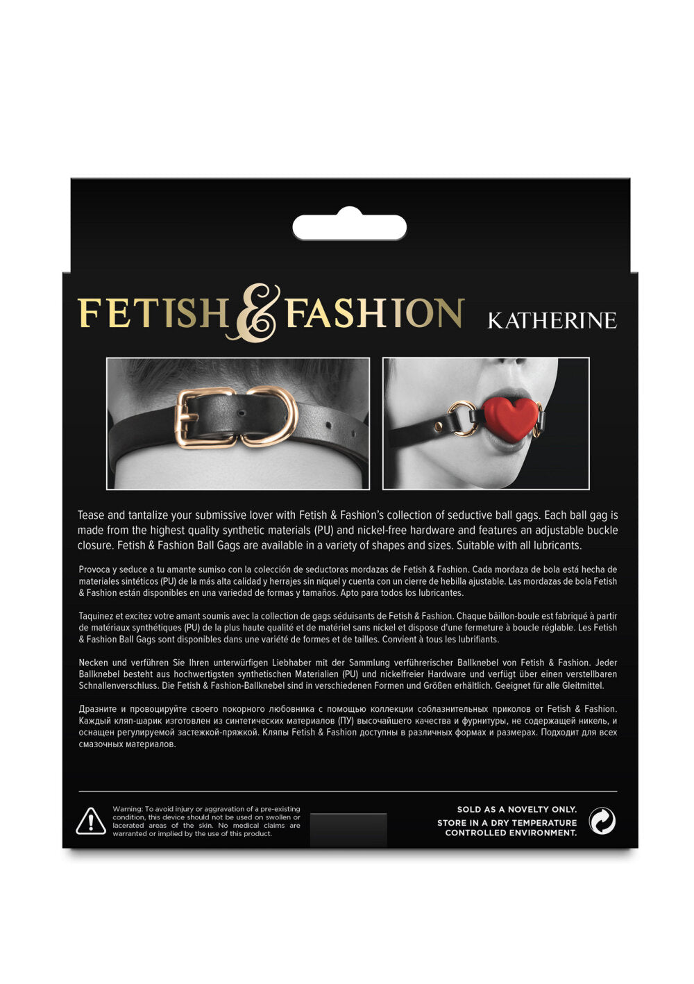 NS Novelties Fetish & Fashion Katherine Gag hartvormig