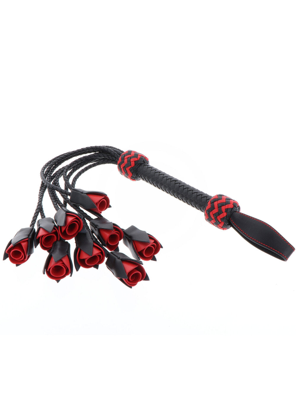 Hidden Desire Masters Real Leather Roses Whip